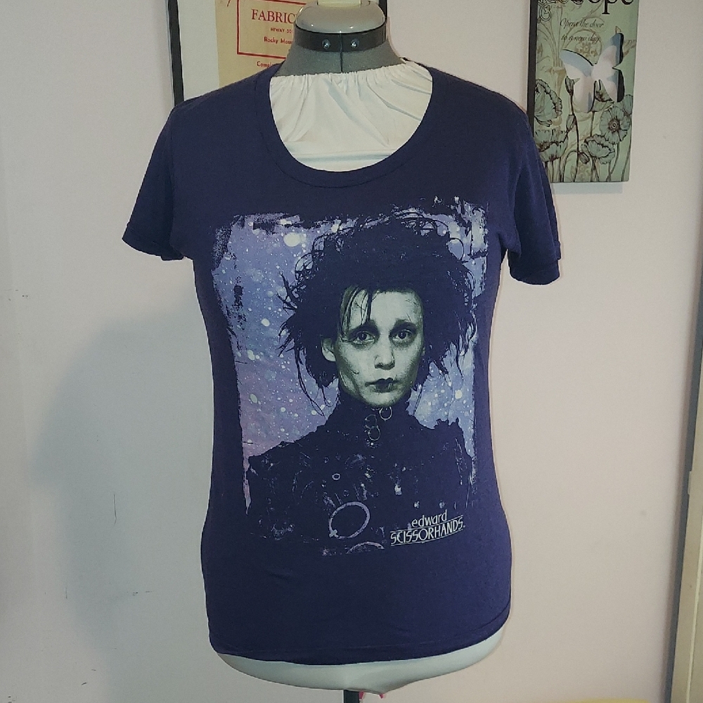 Ripple Junction Edward Scissorhands Tee - Dark Purple